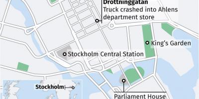 Mapa drottninggatan Stockholm