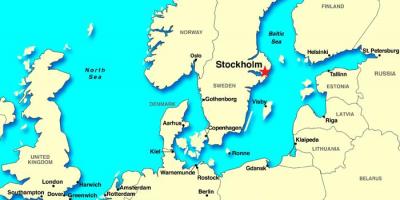 Stockholm mapa europan
