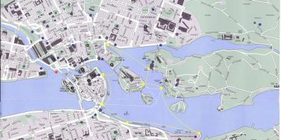 Mapa Stockholm zentroa