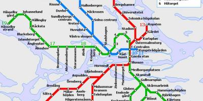 Garraio publikoa Stockholm mapa