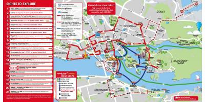 Stockholm autobus gorria mapa