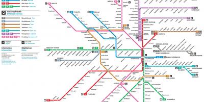 Metro mapa Stockholm