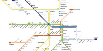 Mapa Stockholm metro arte