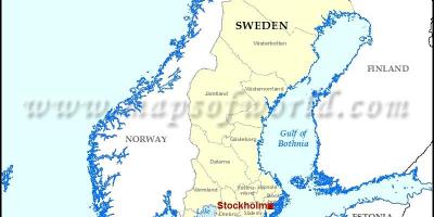 Stockholm-en munduko mapa
