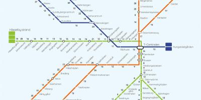 Mapa Stockholm oinez