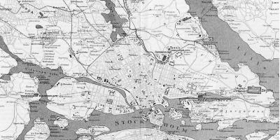Mapa Stockholm hiri zaharra
