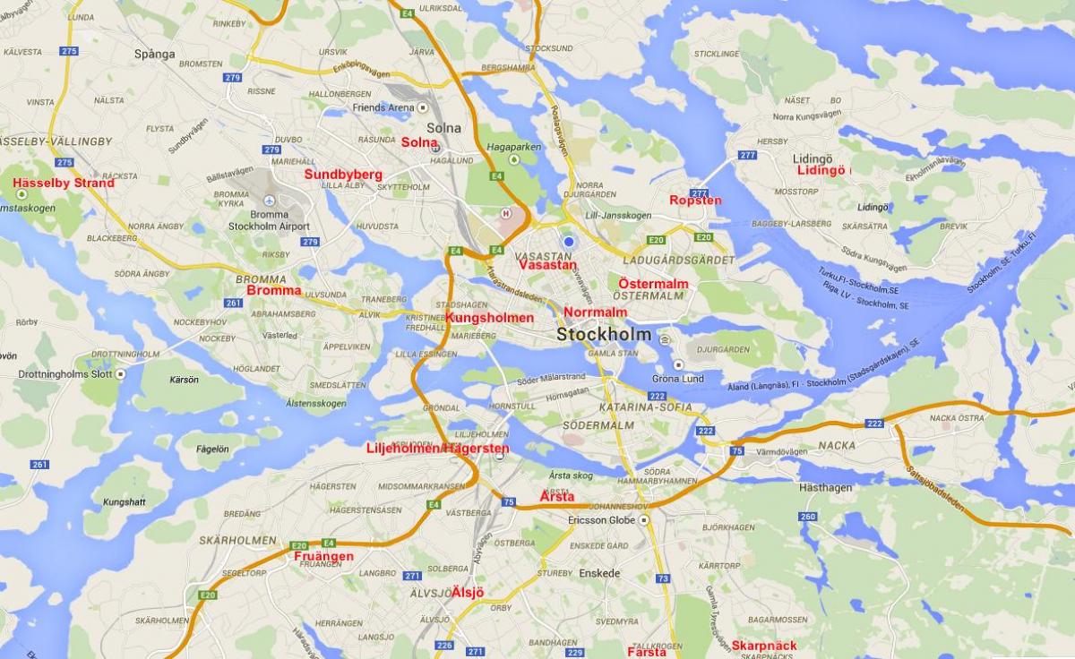 mapa bromma Stockholm