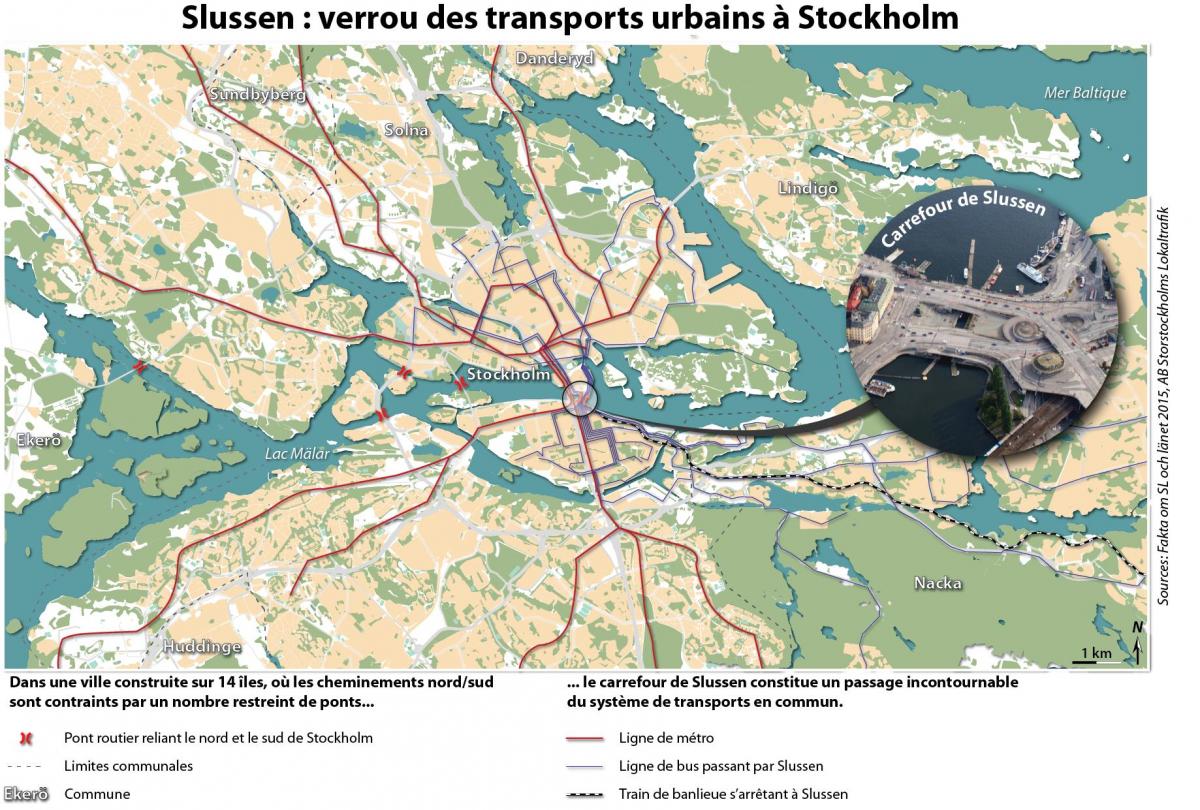 mapa slussen Stockholm