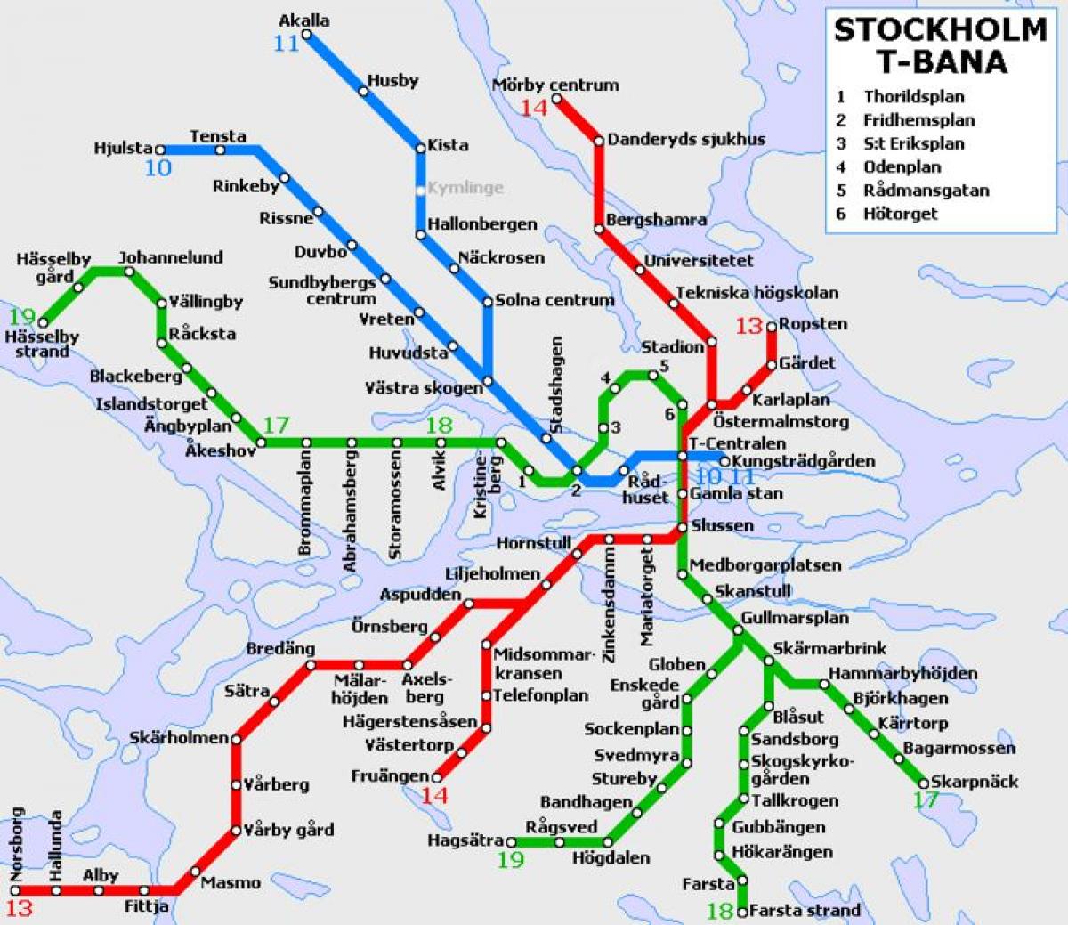 garraio publikoa Stockholm mapa