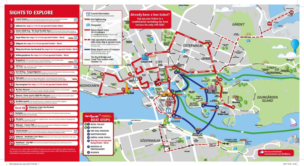 Stockholm autobus gorria mapa