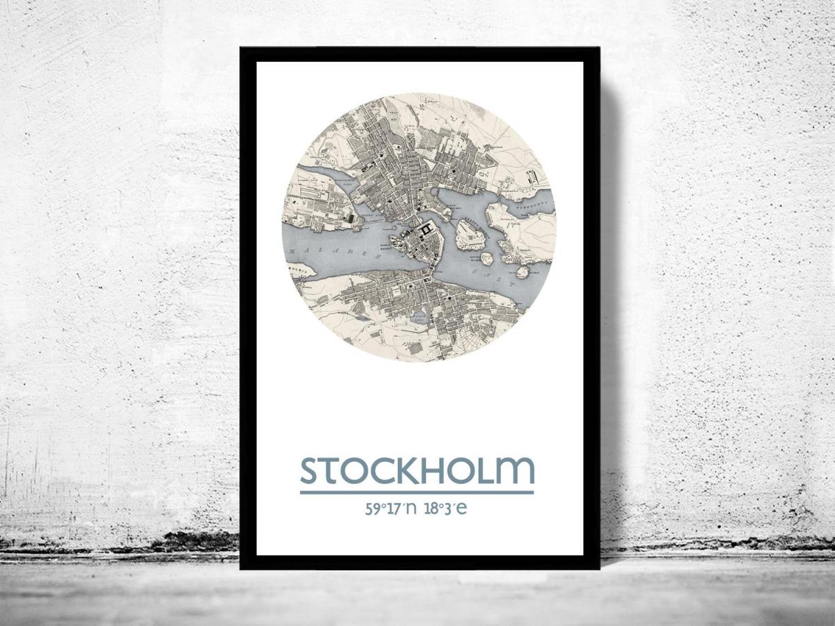 mapa Stockholm mapa kartela