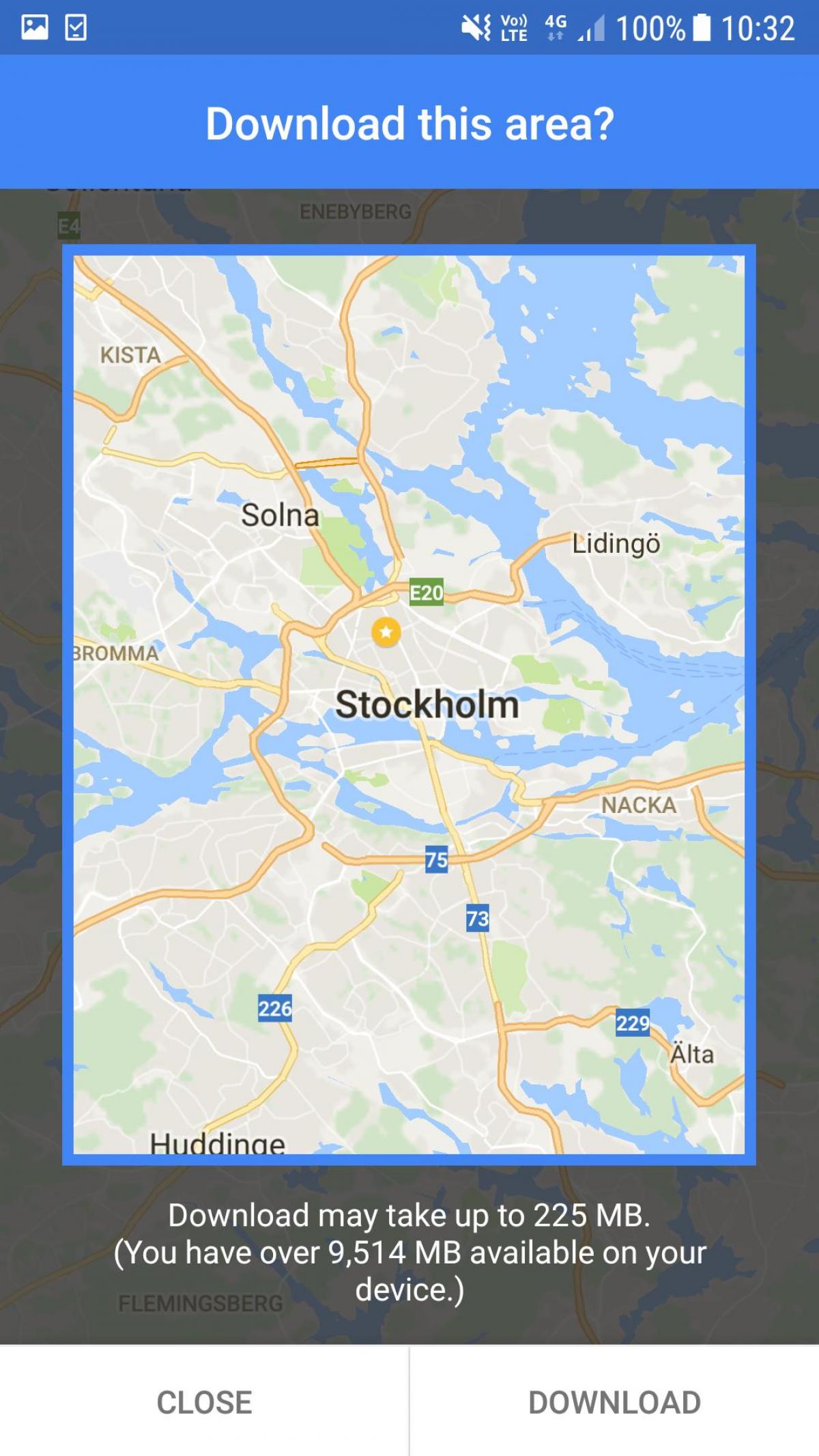offline mapa Stockholm